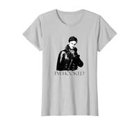 Once Upon a Time I'm Hooked Maglietta, Donna, Argento, XL
