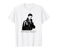 Once Upon a Time I'm Hooked Maglietta, Uomo, Bianco, XL