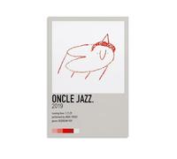 Oncle Jazz - Poster da parete con immagine di Men I trust, stampa artistica da parete estetica vintage, poster decorativo per soggiorno, camera da letto, 40 x 60 cm, senza cornice