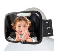Onco Specchio per auto per bambini per supporti testa fissi - Specchio per auto per seggiolino per bambini compatibile con Tesla, 100% resistente agli urti e antiscivolo, specchio per sedile