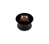 Oncologia Halloween Crew Ghost Infermiera Consapevolezza del cancro PopSockets PopGrip Adesivo