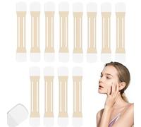 Onconsumer Face Neck Lifting Tape, Instant Lifting & Firming Invisible Neck Tape, Necks Each Box Contains with 4 Elastic Bands and 20 Replacement Patch for Necks Face Jaw (12PCS)
