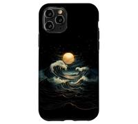 Onda Blu Luna Piena Mistico Boho Strega Zen Donne All'aperto Custodia per iPhone 11 Pro