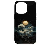 Onda Blu Luna Piena Mistico Boho Strega Zen Donne All'aperto Custodia per iPhone 13 Pro