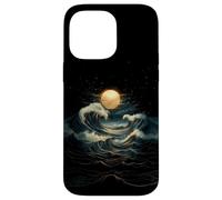 Onda Blu Luna Piena Mistico Boho Strega Zen Donne All'aperto Custodia per iPhone 14 Pro Max