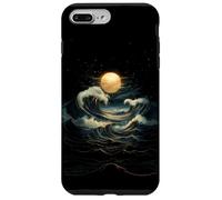 Onda Blu Luna Piena Mistico Boho Strega Zen Donne All'aperto Custodia per iPhone 7 Plus/8 Plus