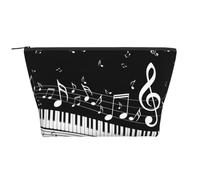 Onda di note musicali, Borsa da toilette Borsa per trucco Borsa per cosmetici Borsa da toilette da viaggio portatile