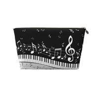 Onda di note musicali, Borsa per il trucco Borsa per cosmetici Borsa da toilette da viaggio portatile Borsa da toilette