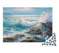 Onda oceano frangente Puzzles 1000 Pezzi In Colori Brillanti, Un Gioco Di Puzzle Per Pace Interiore, Ideale Per Attività in Famiglia, Regalo Di Compleanno Originale 70x50cm/1000pcs