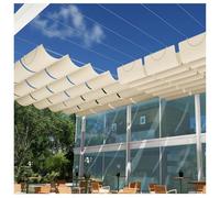 Onda retrattile Sa - Baldacchino di ricambio per pergola, resistente ai raggi UV, per patio, cortile e giardino (W2 x L8 m/W6,5 x L26,0,6 m) - Perfetta per protezione solare