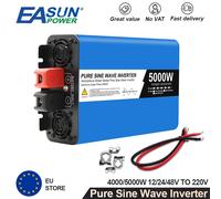Onda sinusoidale pura 5000W 4000W Convertitore di potenza DC 12V 24V a AC 220V Convertitore portatile per banca di potere Trasformatore inverter per auto solare