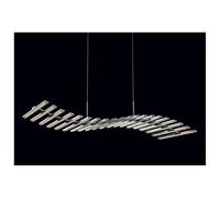 ONDA SOSPENSIONE LAMPADARIO CROMO LUCIDO CON LED INTEGRATO 60W MODERNO