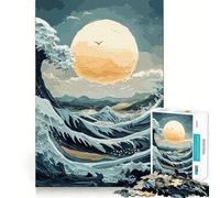 Onde dell'oceano e sole - Puzzle per ragazzi da 1000 pezzi - Rafforza la memoria, regala momenti di pace, qualità e un classico regalo (50x75cm)