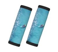 Onde e barche sulla spiaggia Avvolgimenti per bagagli per valigie, morbide coperture per maniglie dei bagagli, etichette per bagagli identificatori per valigie, accessori per bagagli da viaggio