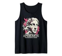 Onde estetiche della dea Greca di Afrodite Statua Vaporwave Canotta