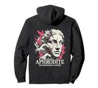 Onde estetiche della dea Greca di Afrodite Statua Vaporwave Felpa con Cappuccio