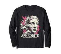 Onde estetiche della dea Greca di Afrodite Statua Vaporwave Maglia a Manica