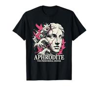 Onde estetiche della dea Greca di Afrodite Statua Vaporwave Maglietta