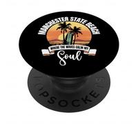 Onde - Spiaggia di Stato di Manchester PopSockets PopGrip Adesivo
