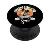 Onde - Spiaggia di Stato di Pomponio PopSockets PopGrip Adesivo