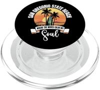 Onde - Spiaggia di Stato di San Gregorio PopSockets PopGrip per MagSafe