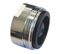 ONDÉE 502522501 ONDÉE-M24/100 Aeratore, Cromo, Maschio 24/100, Bocca Lavello, Getto Laminare, Portata 15 L/min, Pressione 3 Bar, Anticalcare, Antibatterico