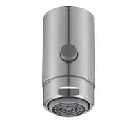 ONDÉE - Aeratore F22/100 Eco 5L/min, Doppi Getti, Griglia Elastomero, Portata Regolabile, Pulsante 18L/min, Installazione Facile, Rubinetto, Risparmio Idrico