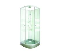 ONDEE - Cabina doccia idromassaggio AMELIA - Porta scorrevole - Grigio - Quadrante da 90cm