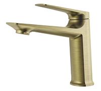 ONDÉE - Miscelatore Lavabo ARIANE - Dimensione S - Silhouette Purè - Controller Ergonomico in Metallo - Cartuccia Ceramica Ø30 Mm - Flusso 5L/min - Ramato - Design Moderno - Finitura Arancione/Ramato