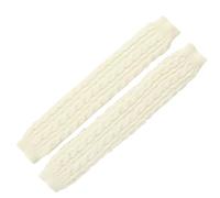 ONDIAN Guanti Senza Dita Guanti da donna scaldamuscoli con copertura manica lunga lavorata a maglia calda (Colore : bianca, Size : 50x7cm)