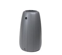 Ondis24 Serbatoio dell'acqua piovana da 200 l, in plastica resistente ai raggi UV, con riempimento automatico, valvola di scarico, coperchio rimovibile, inserto per piante, 60 x 60 x 104 cm (grigio)