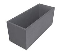 Ondis24 Vulkan Pierre Vaso da fiori, 100 cm, effetto ardesia con serbatoio d'acqua, resistente all'inverno (grigio chiaro)