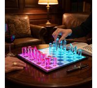 OnDisplay Deluxe Set Scacchi LED Fire & Ice Acrilico Trasparente