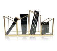 OnDisplay Deluxe Vetro/Dorato Acciaio Cosmetico/Trucco Organizer - Matita Porta