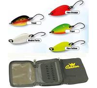 Ondulanti 3 g Mini Spoon + Astuccio Porta Artificiali Cucchiaini Pesca Trota Lago
