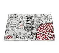 Ondulati Gallizioli Confezione 50 Scatole Pizza Cartoni Pizza Box- 56x34x5 Chiusura Americana- Contenitori Porta Pizza- Asporto Ristoranti e Pizzerie. Disponibilità di Personalizzazione.