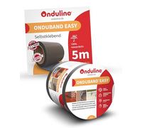 Onduline Onduband Easy Bitume - Nastro sigillante in bitume autoadesivo a freddo, impermeabile e resistente ai raggi UV, nastro di riparazione per tetto, grondaia e camino, colore antracite