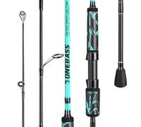 One Bass Canna da spinning e casting, canna da pesca in grafite IM6 ad alte prestazioni per pesca alla spigola, design in 2 pezzi per viaggi, spinning, 1,8 m