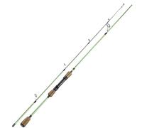 One Bass Canne da pesca - 30 tonnellate in fibra di carbonio, canne da spinning, 2 pezzi, con manico in gomma, spinning, 2,1 m