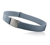 ONE-BELT, Cintura elastica invisibile invisibile per donne e uomini, 3,3 cm regolabile, antiscivolo, zero volume Realizzata negli USA., grigio scuro, Standard (Fit Waist Size Up to 50")