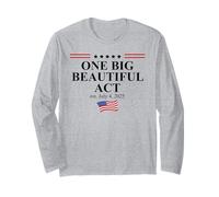 One Big Beautiful Bill July 4,2025 USA One Big Beautiful Act Maglia a Manica