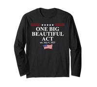 One Big Beautiful Bill USA July 4,2025 One Big Beautiful Act Maglia a Manica