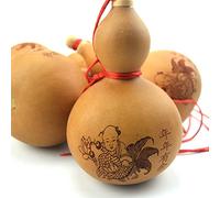One Big Feng Shui naturale Wu Lou Wu Lu Gourd charm amuleto con children-fish + free Red string Bracelet E2029