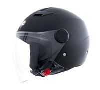 One by Camamoto Casco Moto Demi Jet Gamma 2.0 Nero Opaco - Taglia L (59 cm) - Omologato ECE R22-06 Scooter/Moto