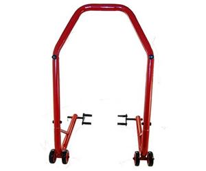 one by Camamoto Cavaletto Alza moto Alzamoto Universale per moto da Cross, enduro, fuoristrada e trial. Dotato di leva di sollevamento manuale (rosso)