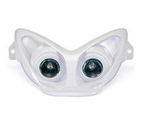 one by Camamoto cod. 77201350 maschera alogena faro anteriore dicroica di colore bianca compatibile con yamaha aerox/MBk nitro anno dal 1997 al 2012, L