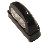 one by Camamoto cod. 77204424 mini luce targa posteriore (in metallo) a led di colore nero omologata ce attacco universale compatibile con moto scooter atv cafe race motard