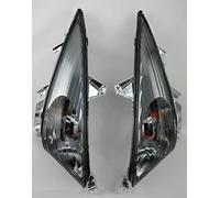 one by Camamoto cod. 77206378F coppia kit frecce anteriori omologate CE cromato/fumee compatibile con yamaha t-max 500cc anno dal 2008 al 2011