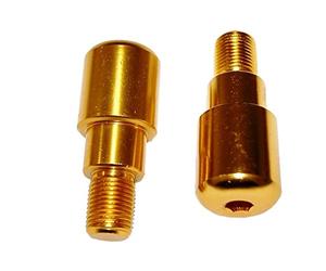 one by Camamoto cod. 77300038 coppia kit bilanceri contrappesi stabilizzatori manubrio in alluminio di colore oro compatibile con yamaha t-max 500 / 530cc