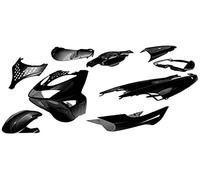 one by Camamoto cod 77366889 kit set carene complete plastiche compatibile con aprilia sr www stealth anno dal 1997 al 2012 colore nero lucido